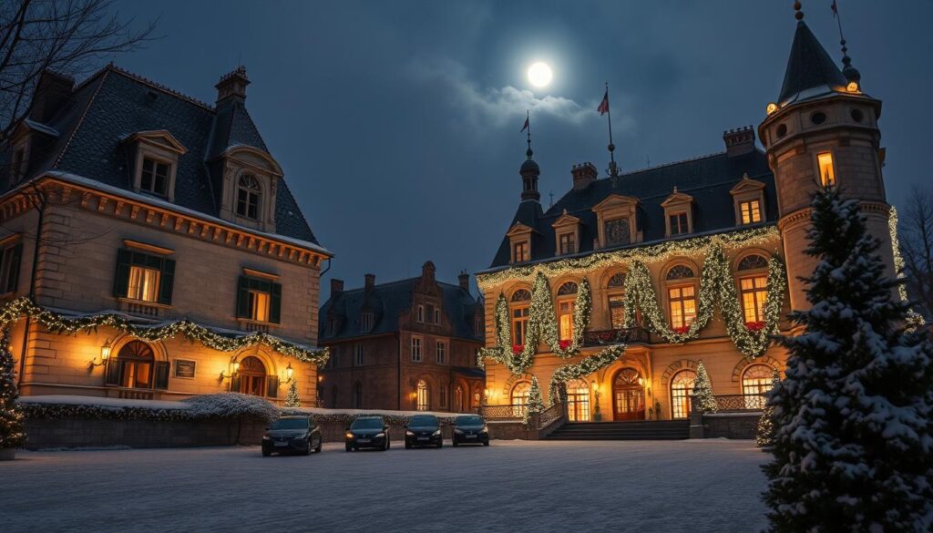 Châteaux de France décorations de Noël