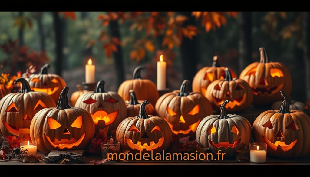 dessiner citrouilles Halloween