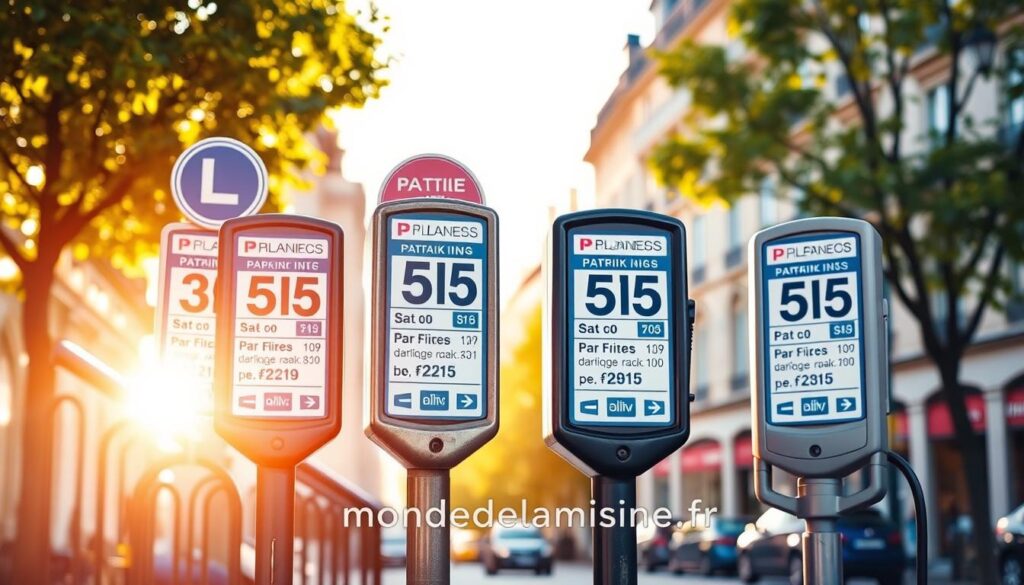 tarifs de stationnement