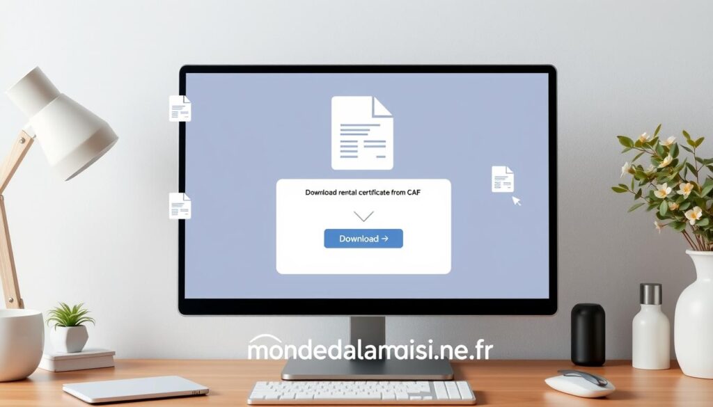 télécharger attestation loyer caf