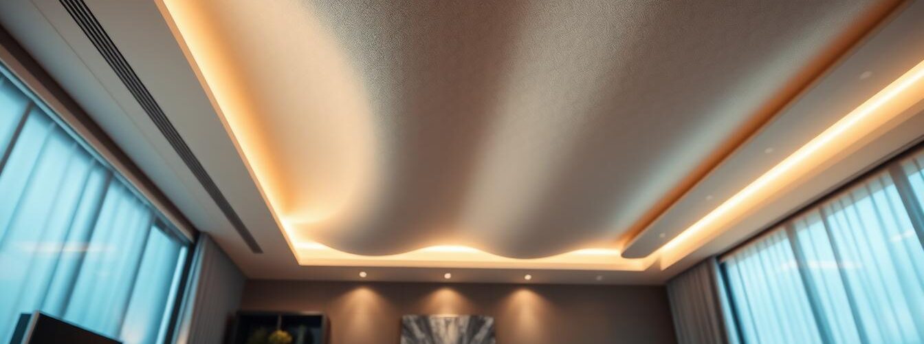 comment poser une toile de rénovation au plafond
