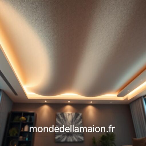 comment poser une toile de rénovation au plafond