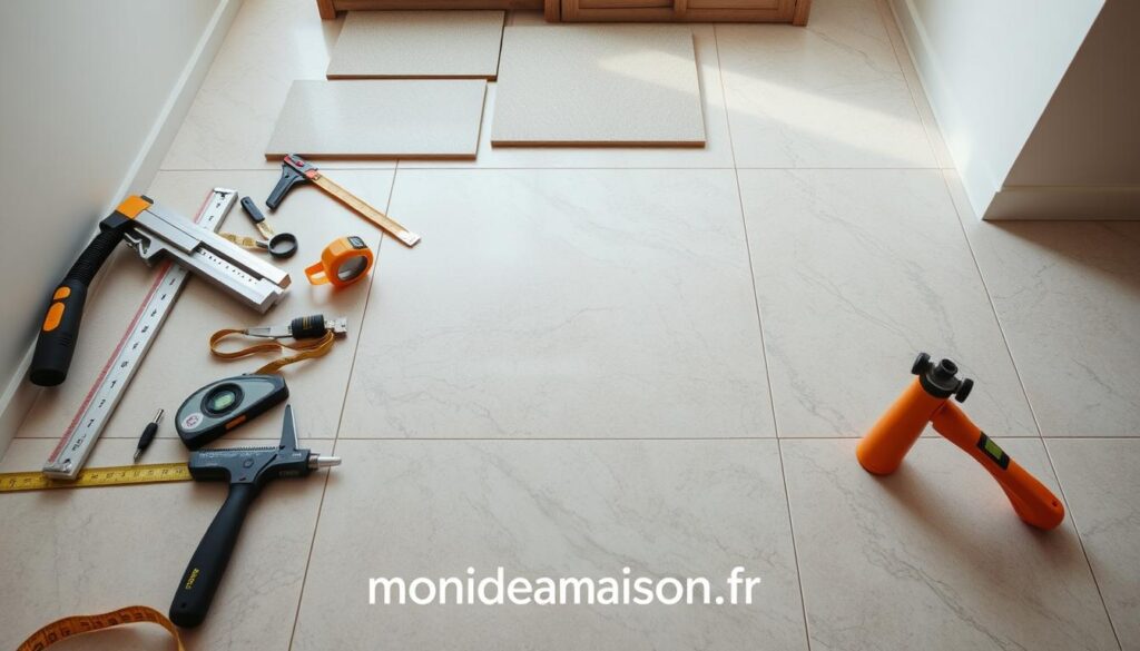 étapes poser carrelage rénovation